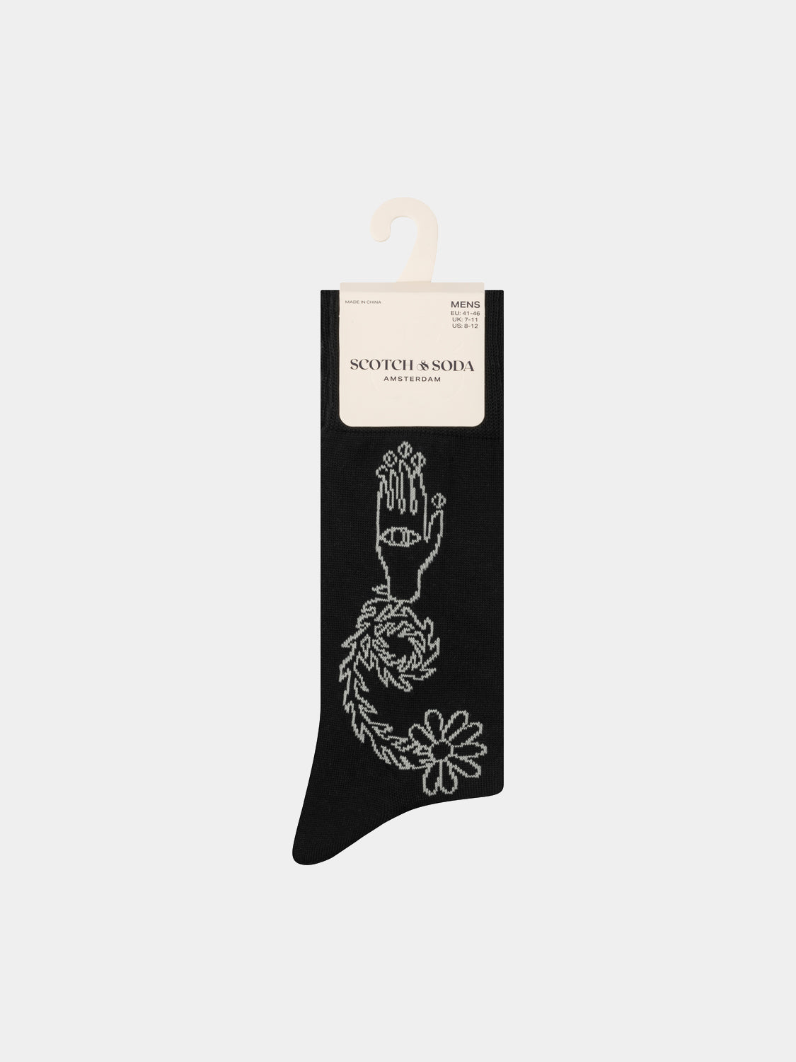 3-pack pattern crew socks