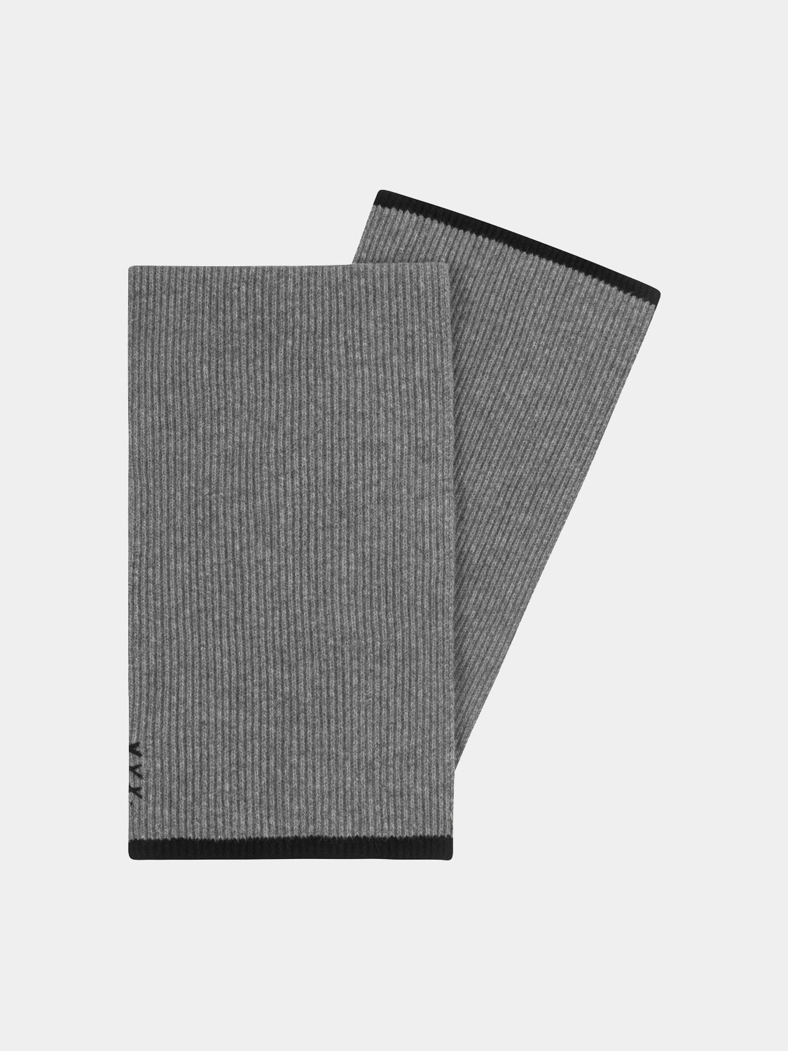 Ribbed scarf by Scotch & Soda in soft knit fabric, featuring a textured ribbed pattern in neutral tones.