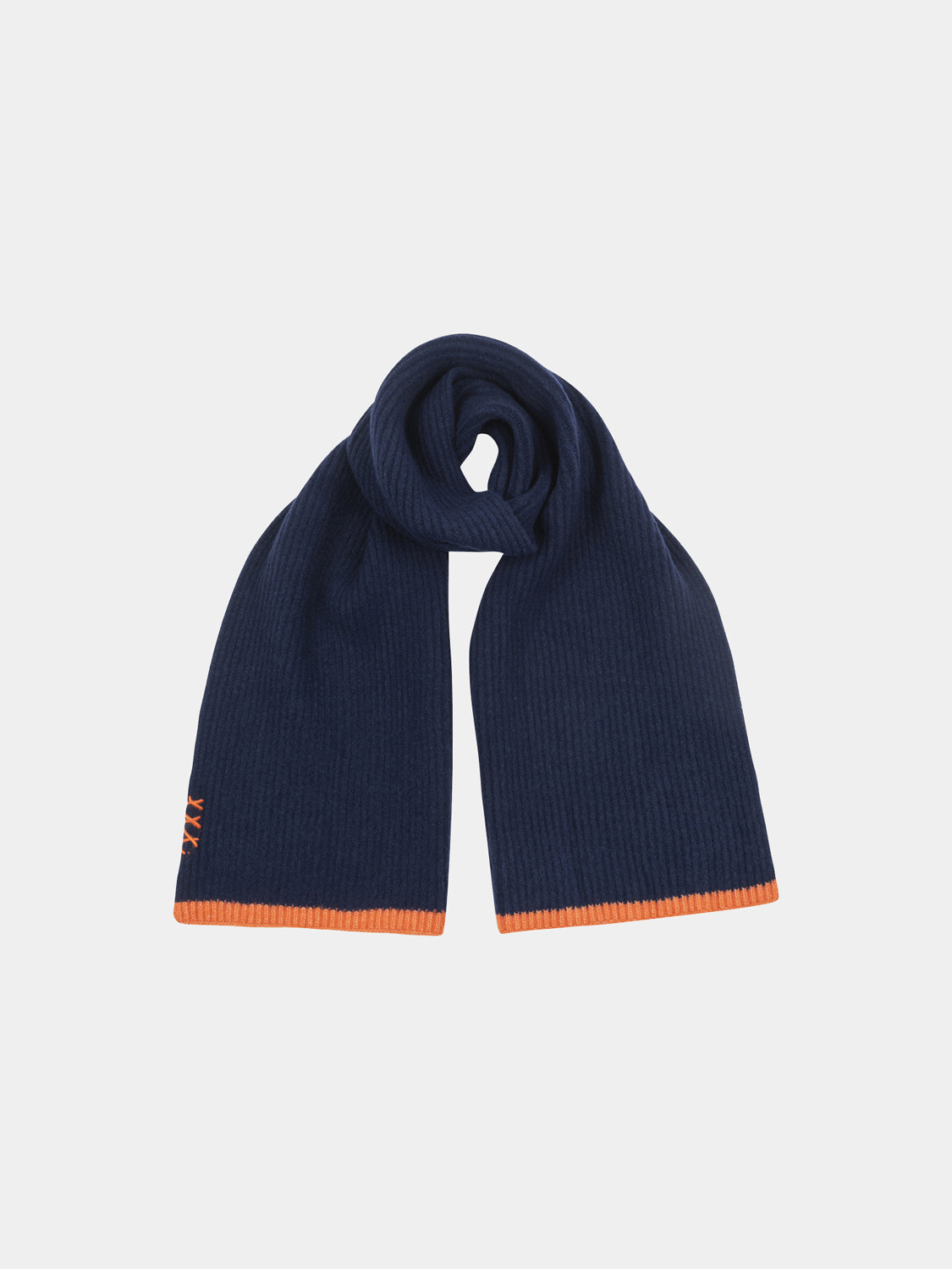 Ribbed scarf by Scotch & Soda featuring a soft, textured knit in neutral tones, perfect for stylish winter wear.