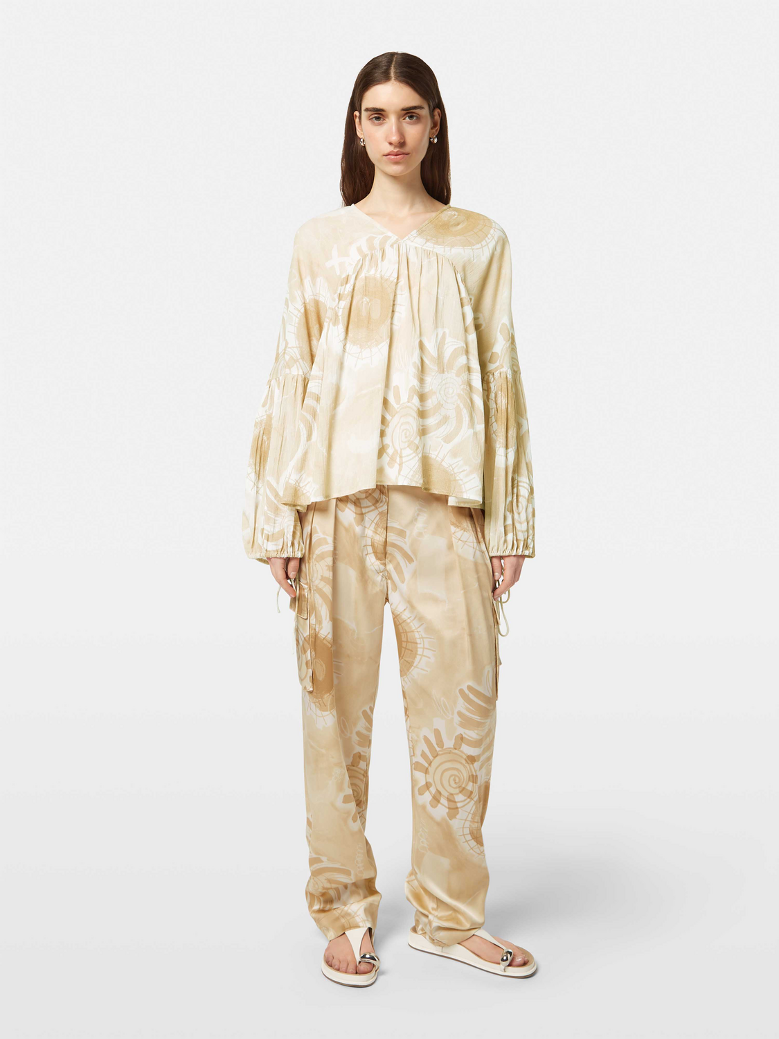 Printed crinkle top - Scotch & Soda NZ