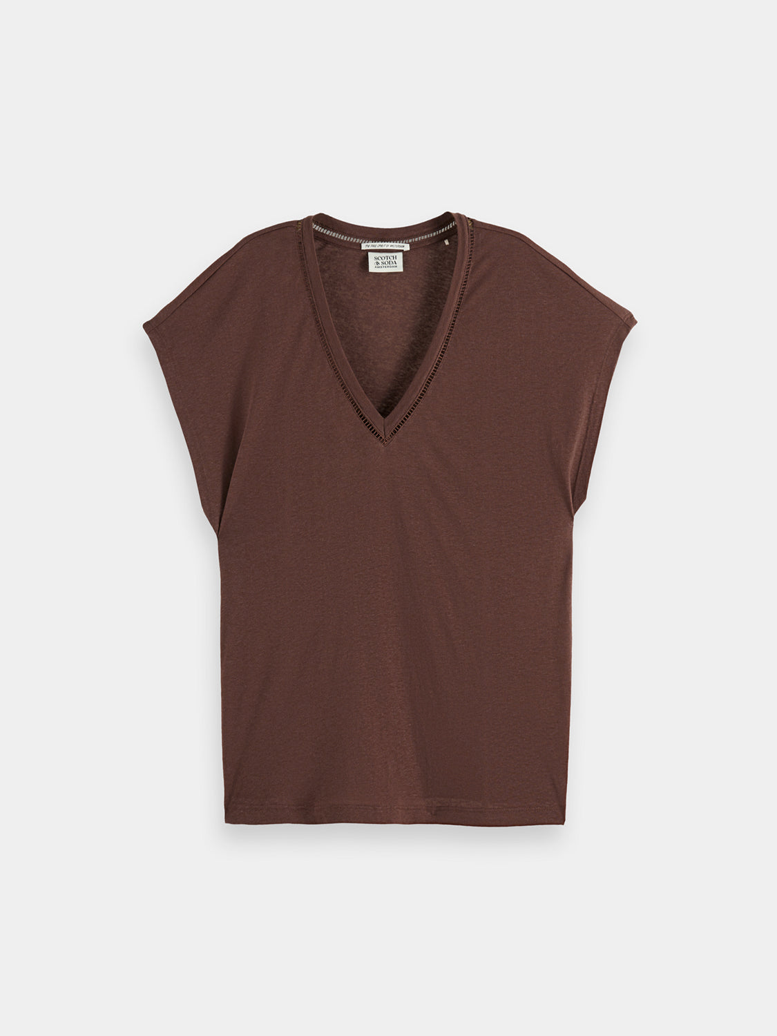 V-neck t-shirt - Scotch & Soda NZ
