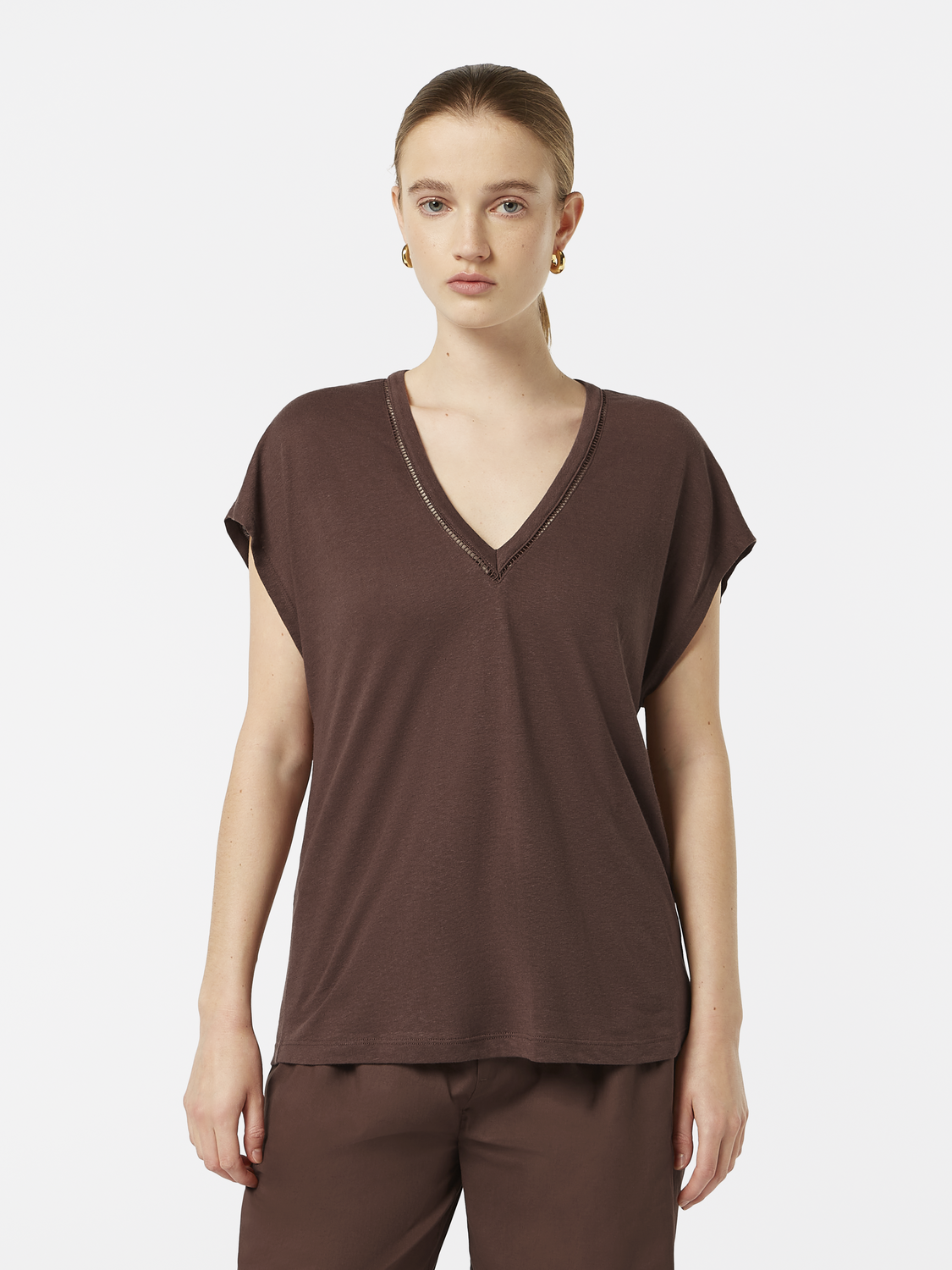 V-neck t-shirt - Scotch & Soda NZ