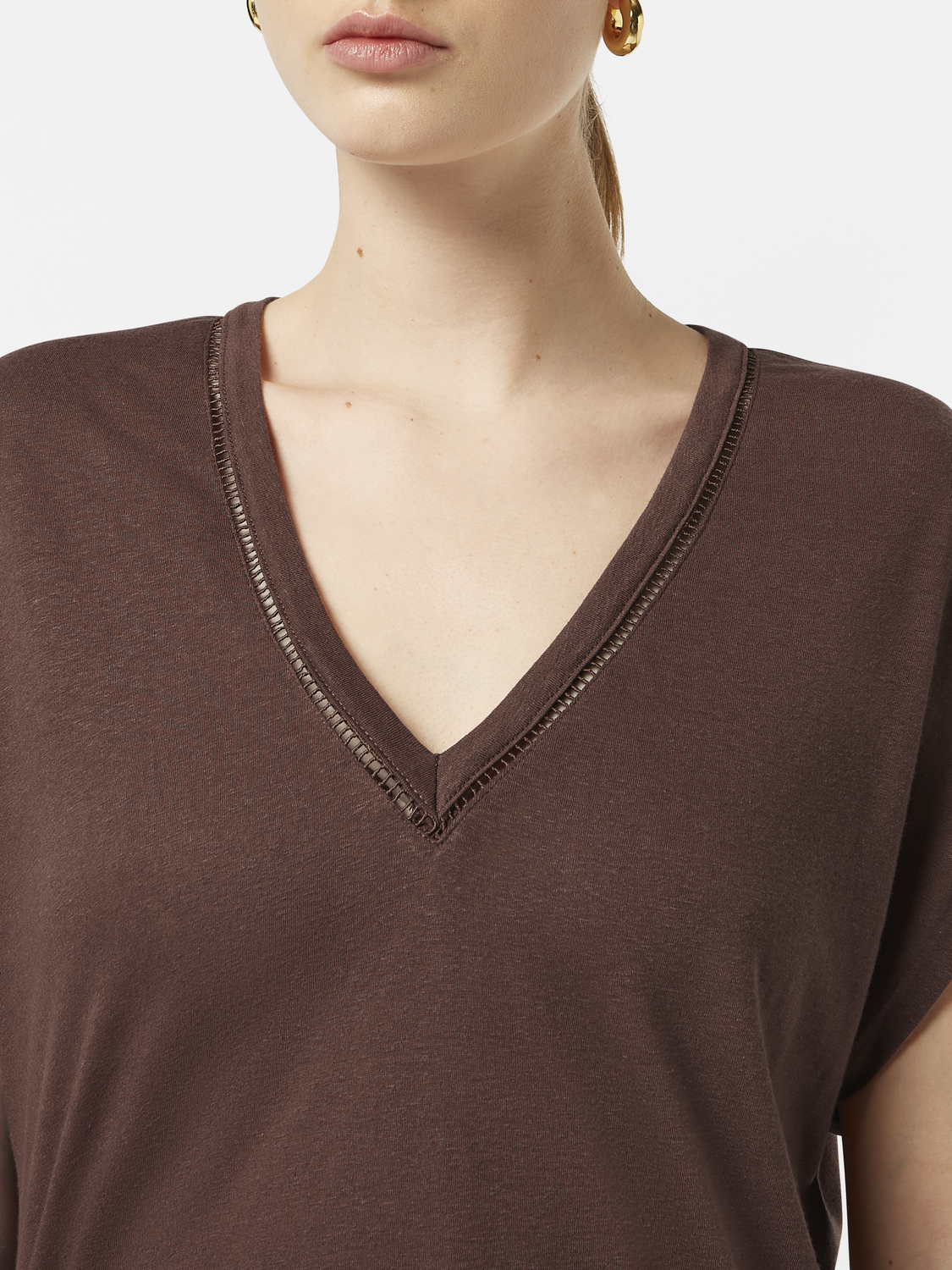 V-neck t-shirt - Scotch & Soda NZ