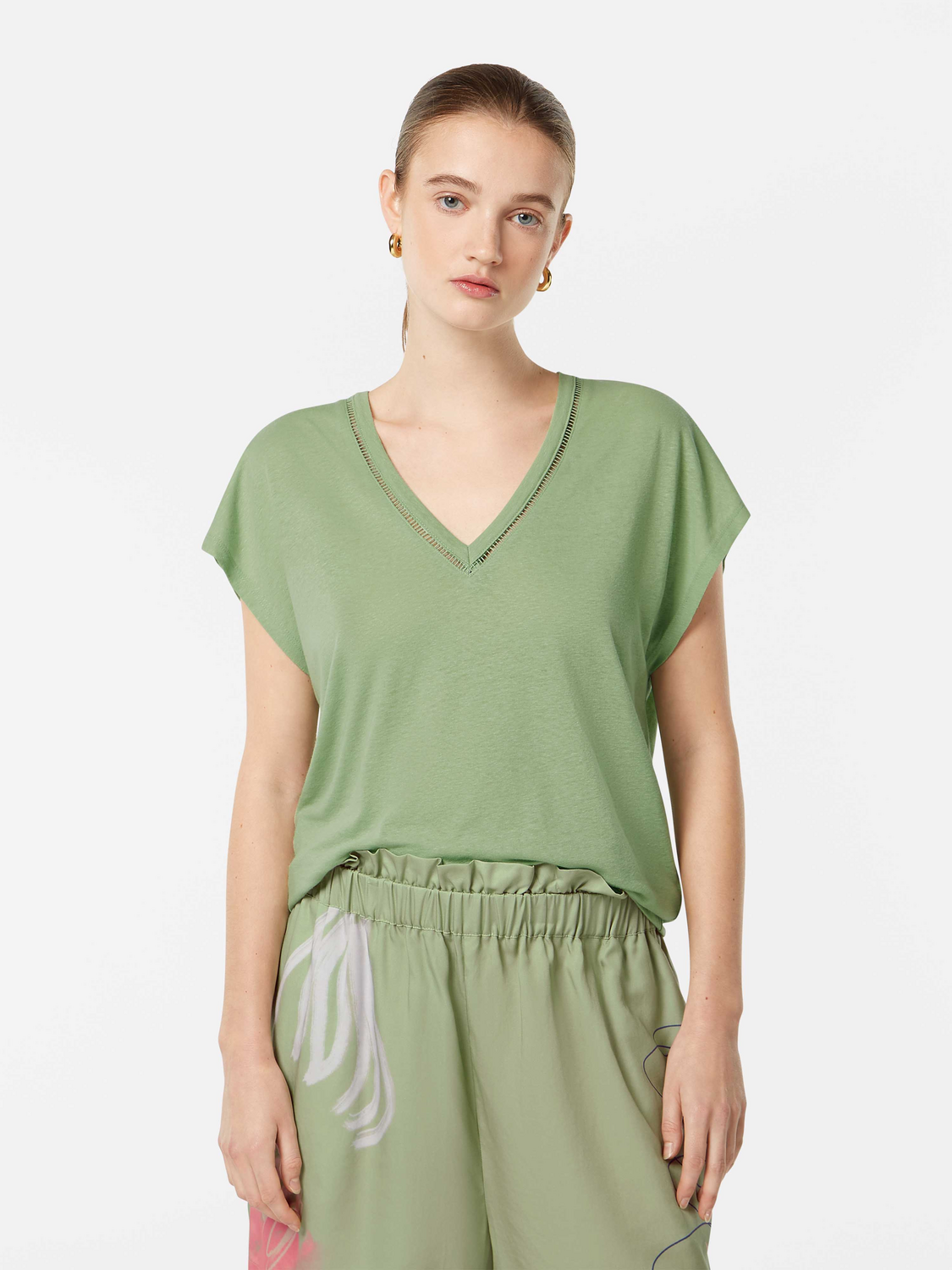 V-neck t-shirt - Scotch & Soda NZ