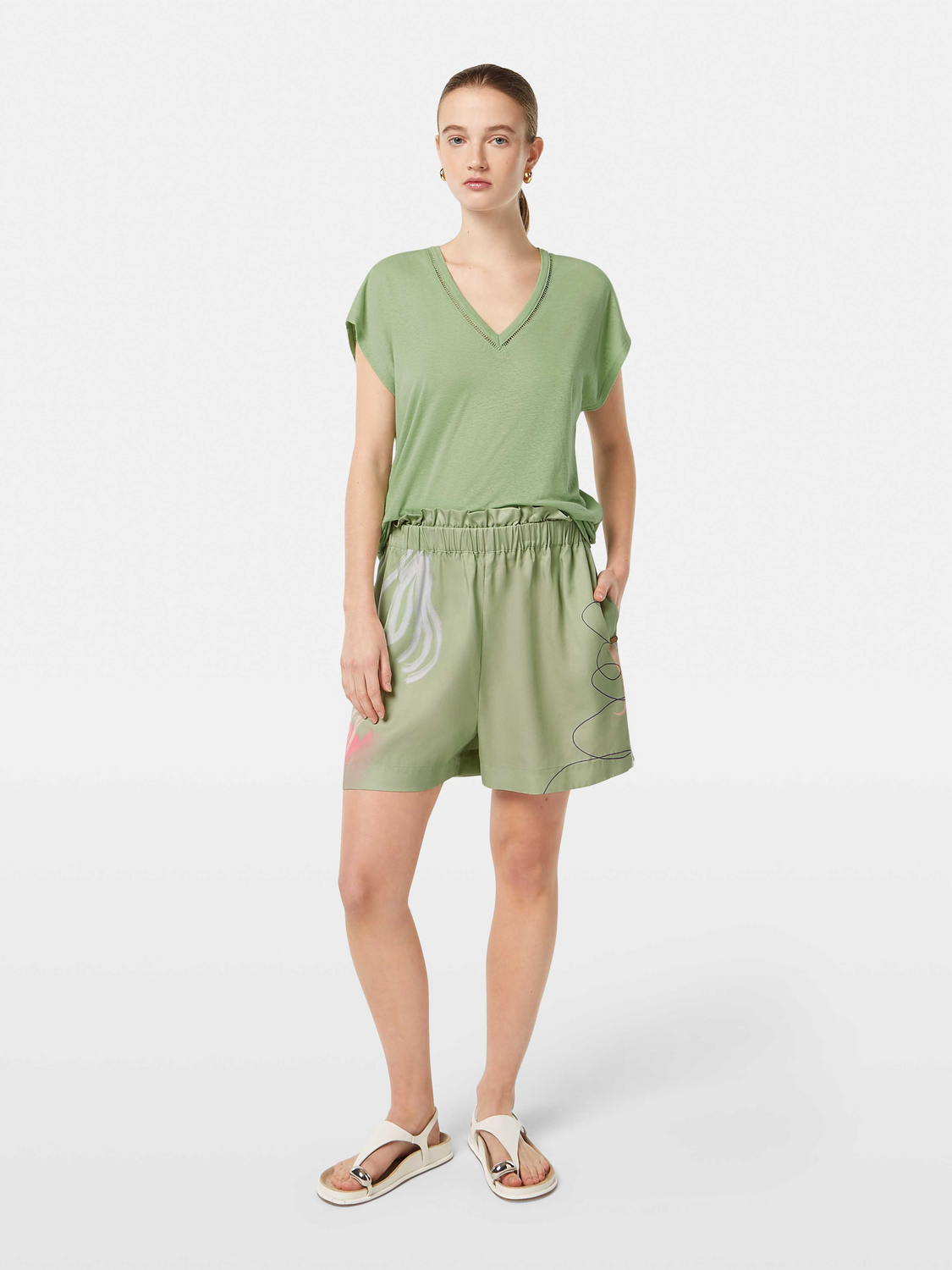 V-neck t-shirt - Scotch & Soda NZ