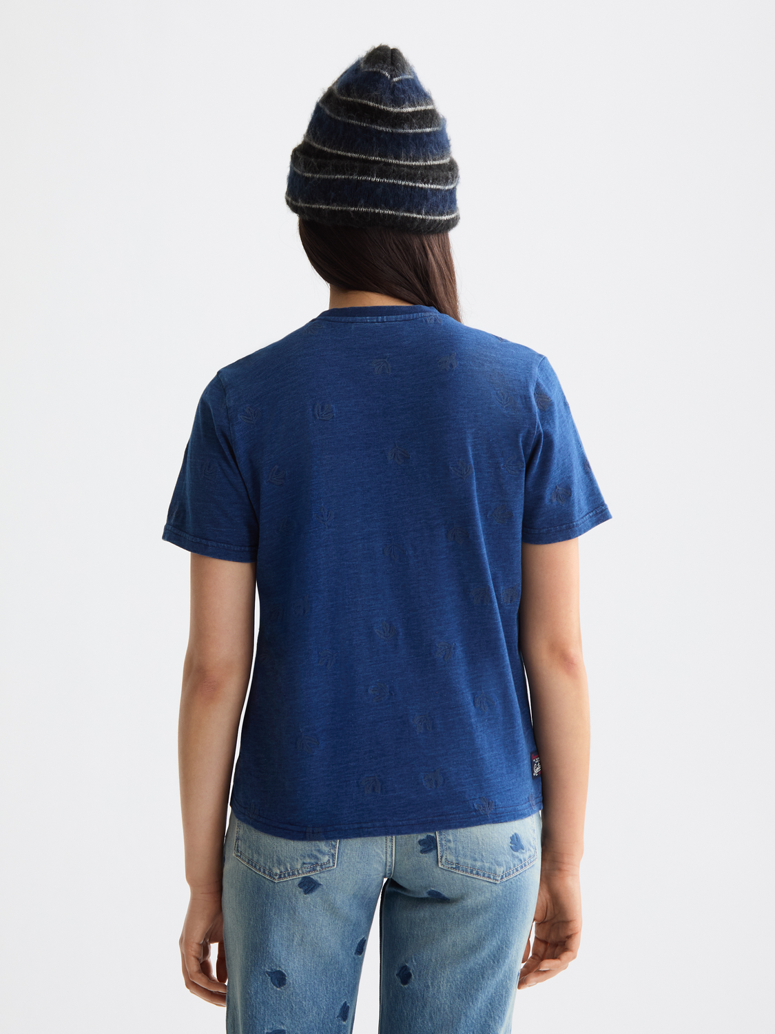 Washed indigo t-shirt - Scotch & Soda NZ