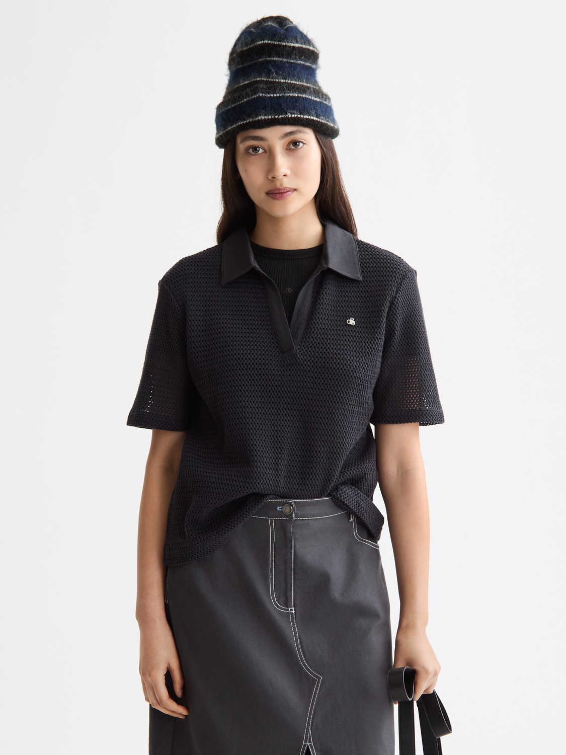 Crochet polo - Scotch & Soda NZ