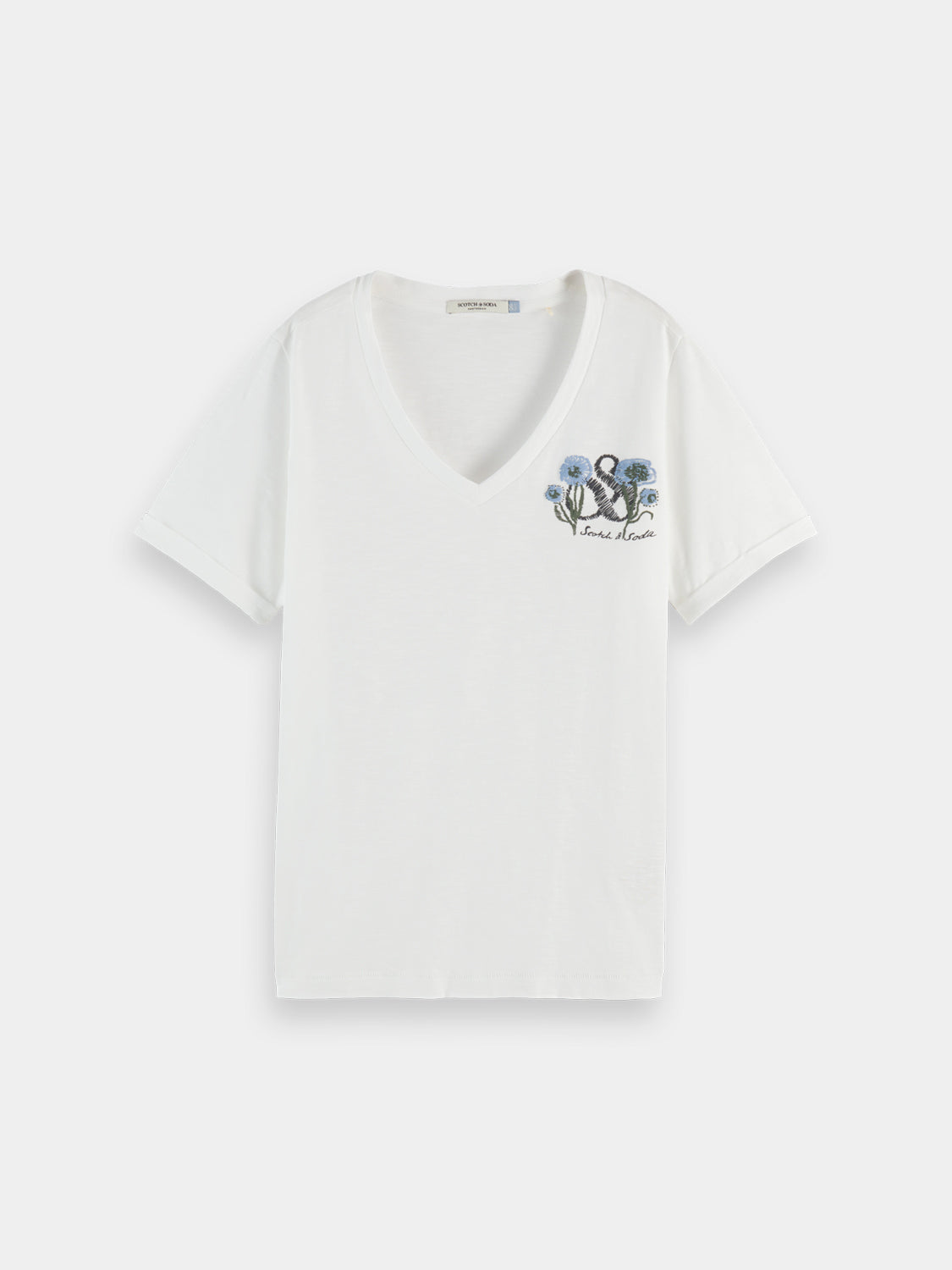 Slub artwork t-shirt - Scotch & Soda NZ