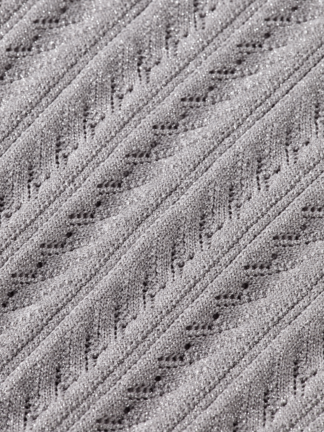 Metallic pointelle tank top from Scotch & Soda featuring a sleeveless design and textured knit fabric.