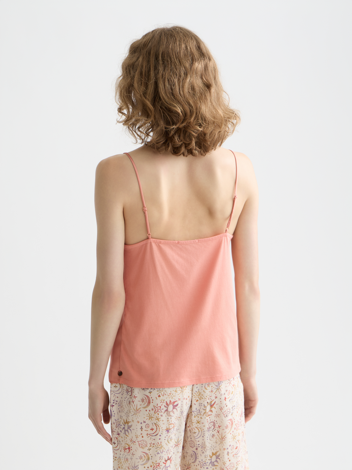 Scotch & Soda woven jersey tank top with sleeveless design and relaxed fit, shown from back view in the image.