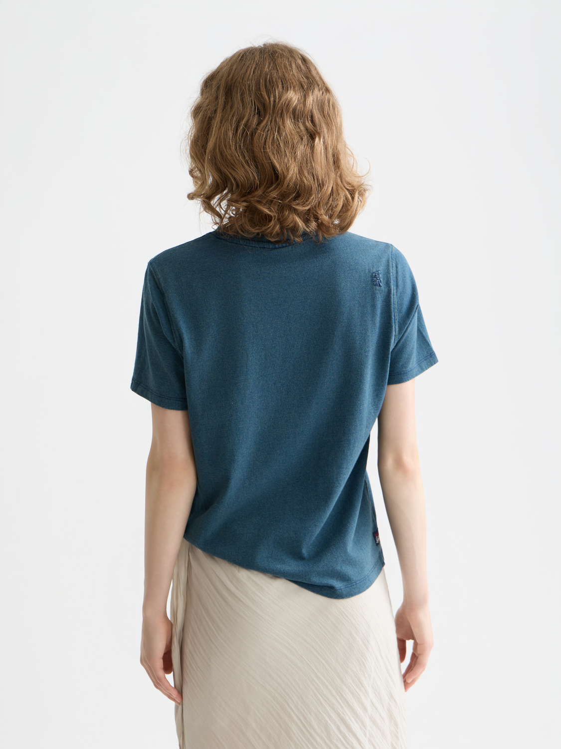 Front view of a Scotch & Soda graphic short-sleeve t-shirt with bold design on soft cotton fabric.