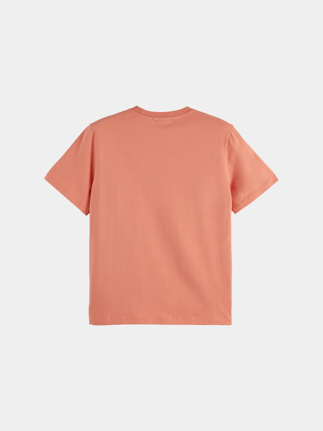 Black embroidered S/S T-shirt from Scotch & Soda with colorful floral embroidery on the front.