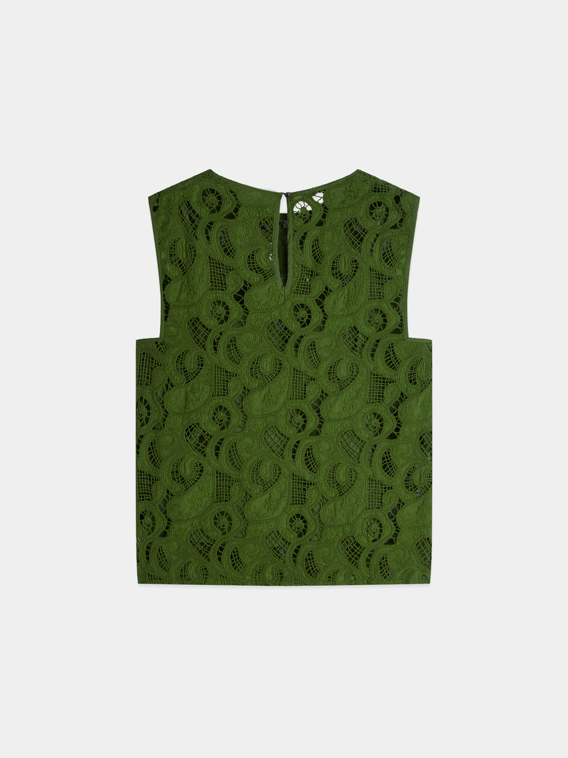 Black woven embroidered top by Scotch & Soda featuring intricate embroidery and a relaxed fit.