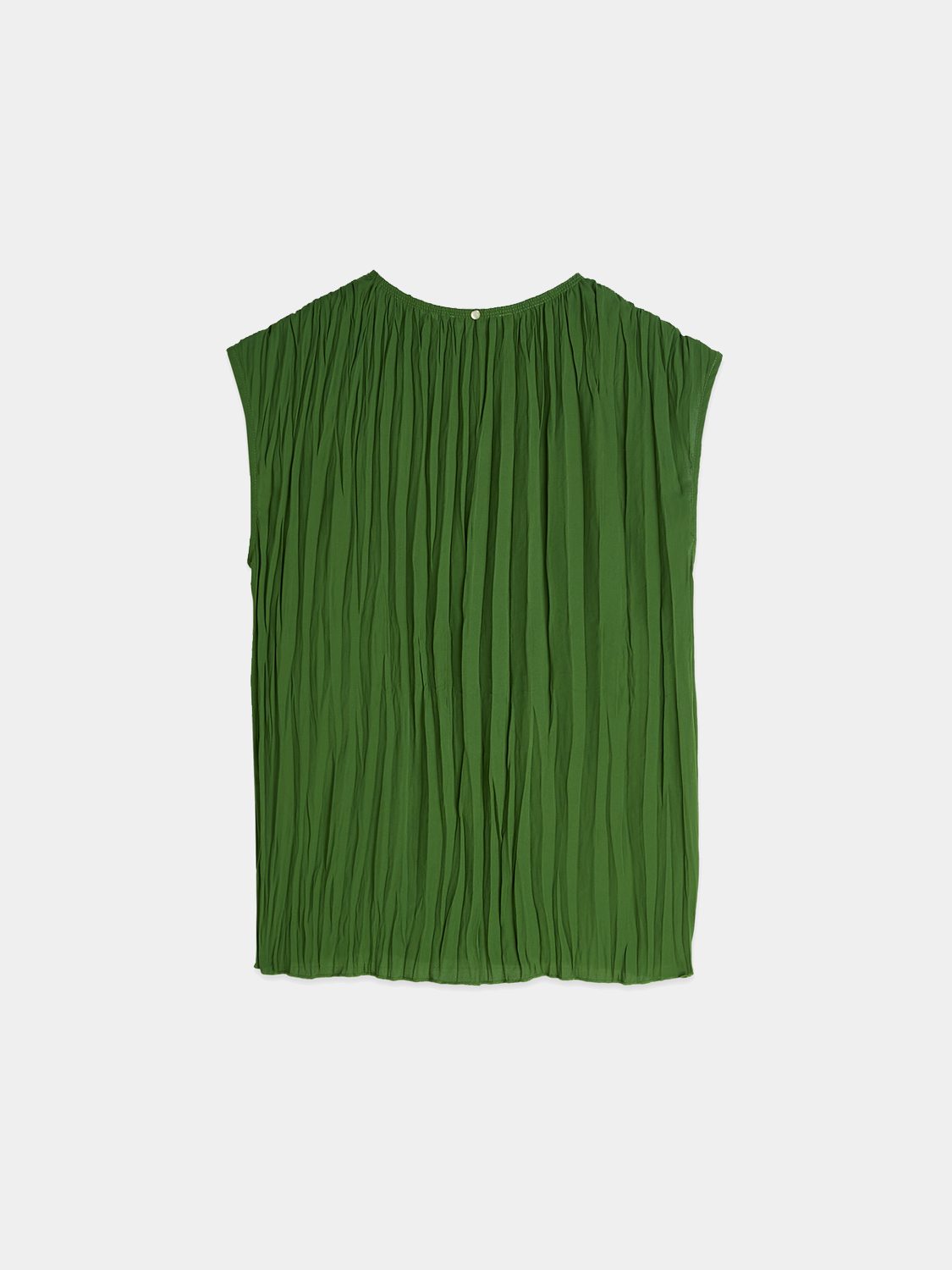 Black printed pleat woven top by Scotch & Soda featuring a relaxed fit and stylish pleated design.
