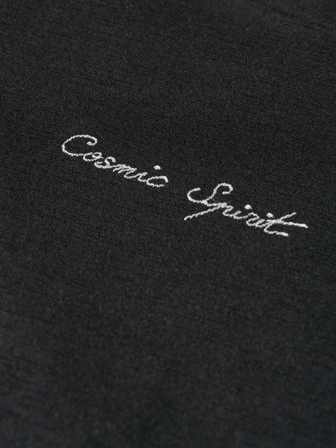 Embroidered slub cotton t-shirt from Scotch & Soda featuring short sleeves and casual style, shown with embroidered detail.