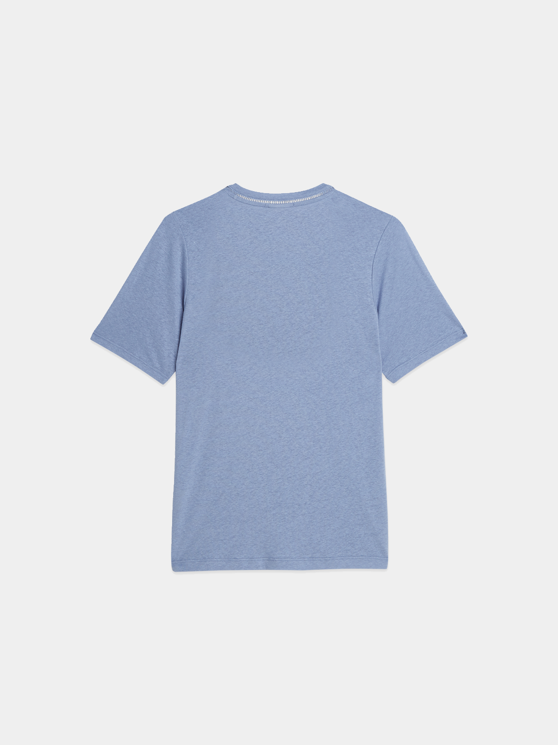 Black linen v-neck t-shirt from Scotch & Soda, short-sleeve design with a relaxed fit, displayed on a plain background.