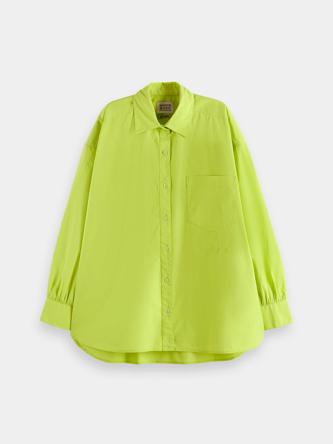 Embroidered girlfriend shirt - Scotch & Soda NZ