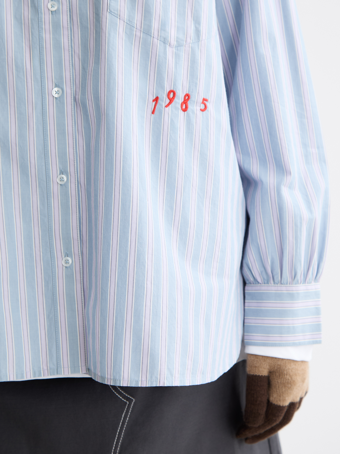 Embroidered girlfriend shirt - Scotch & Soda NZ