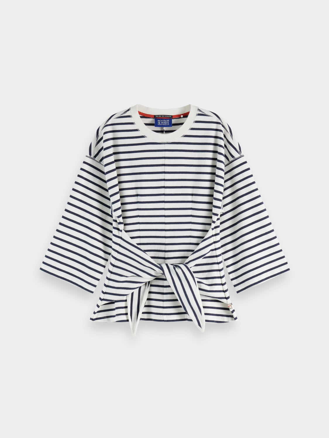 Washed striped breton top - Scotch & Soda NZ