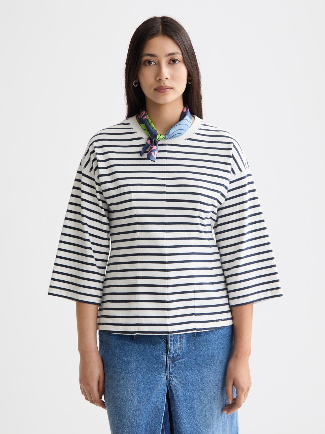 Washed striped breton top - Scotch & Soda NZ