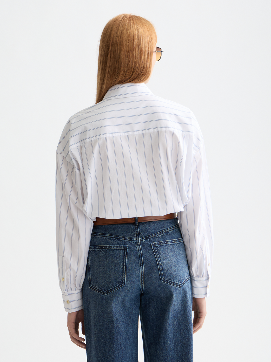 Long sleeve Scotch & Soda girlfriend shirt in black, featuring a relaxed fit and stylish design.