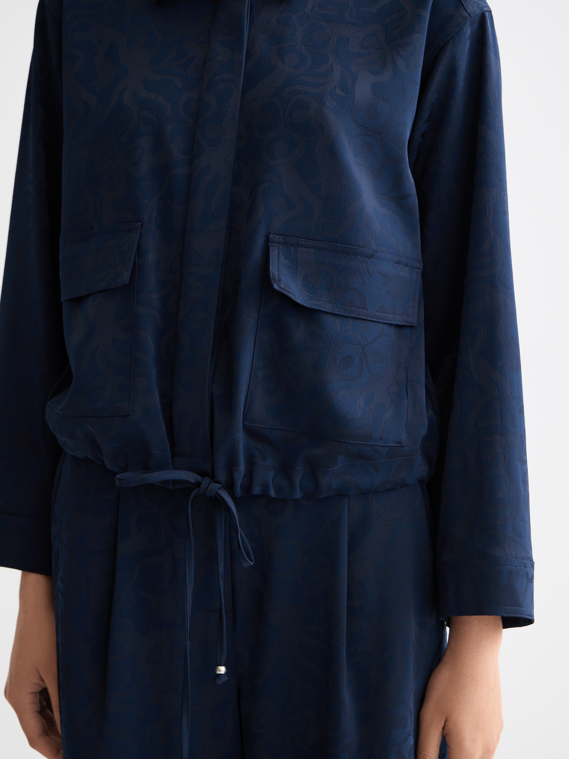Long sleeve utility shirt by Scotch & Soda, featuring a relaxed fit, button front, and utility pockets in durable fabric.