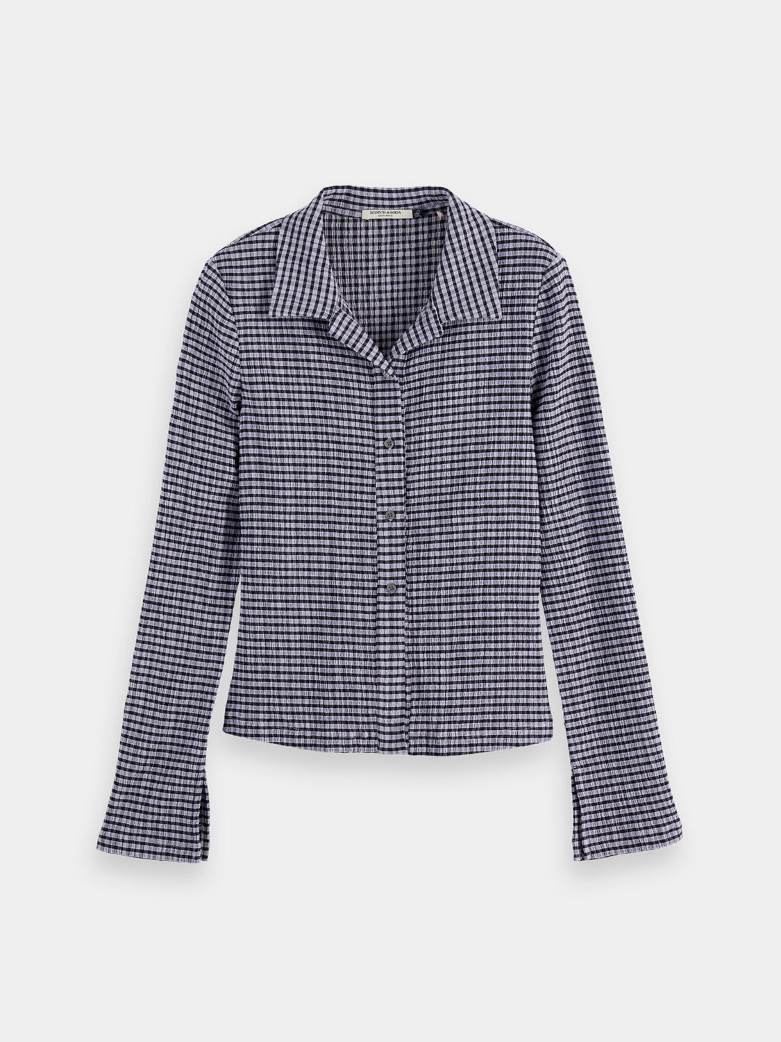 Gingham button up top - Scotch & Soda NZ