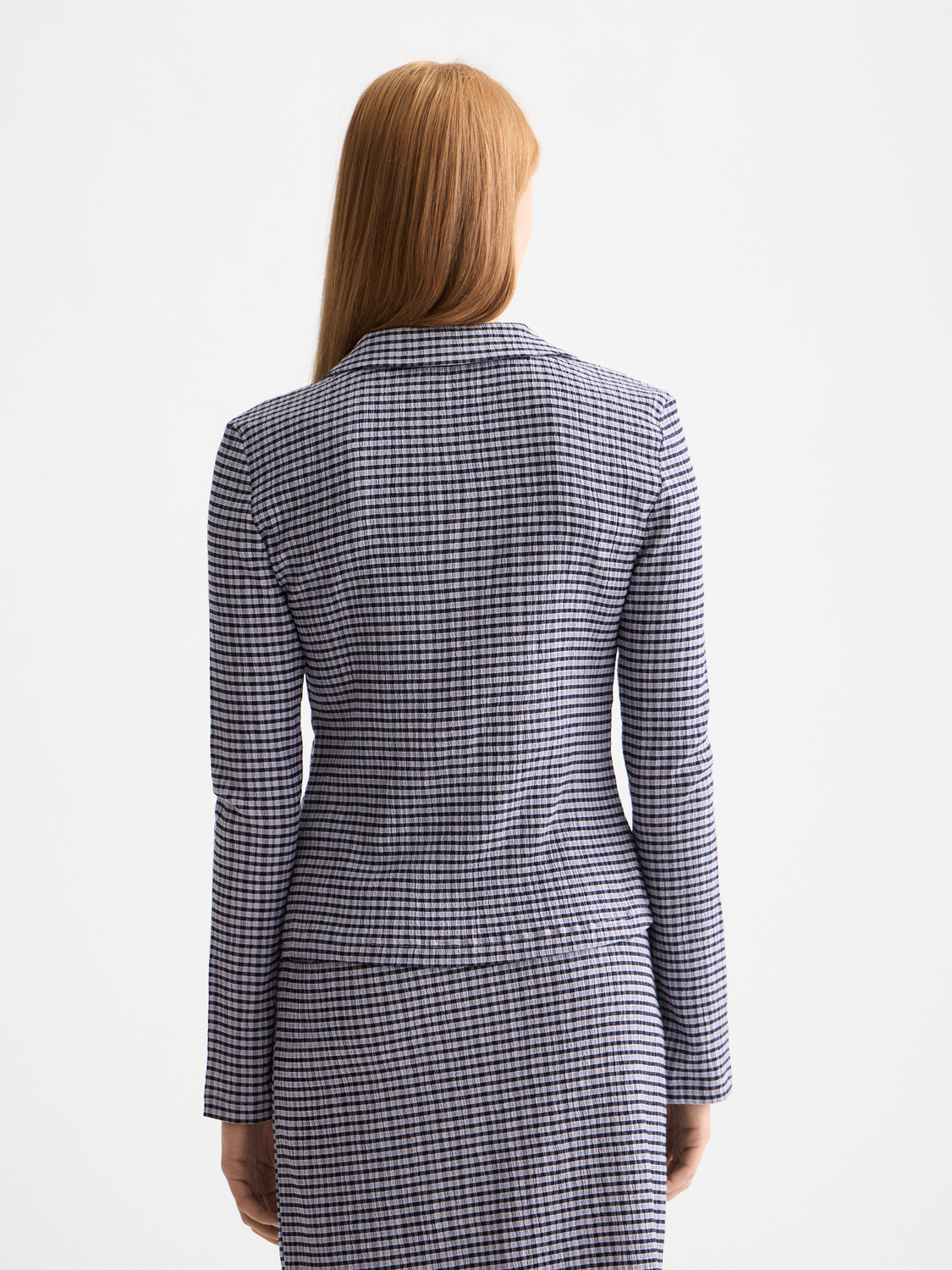 Long sleeve gingham button-up top by Scotch & Soda, featuring a classic pattern and tailored fit.