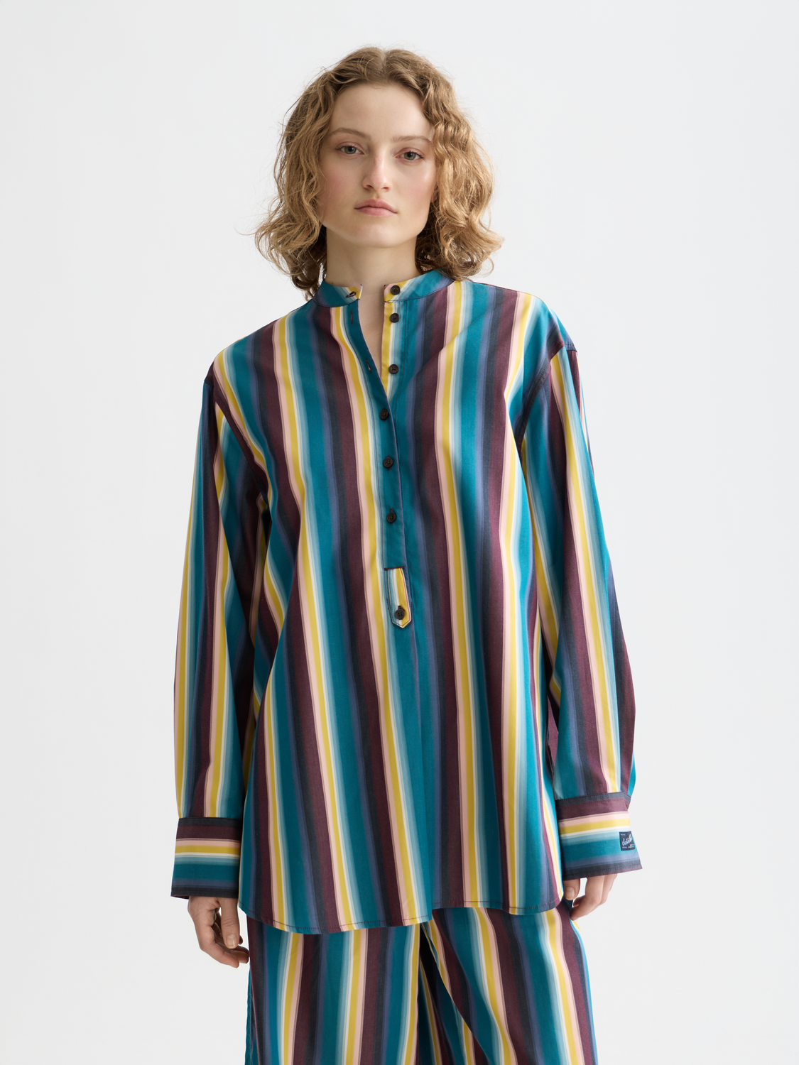 Long sleeve striped shirt by Scotch & Soda featuring relaxed fit and classic design in soft, comfortable fabric.