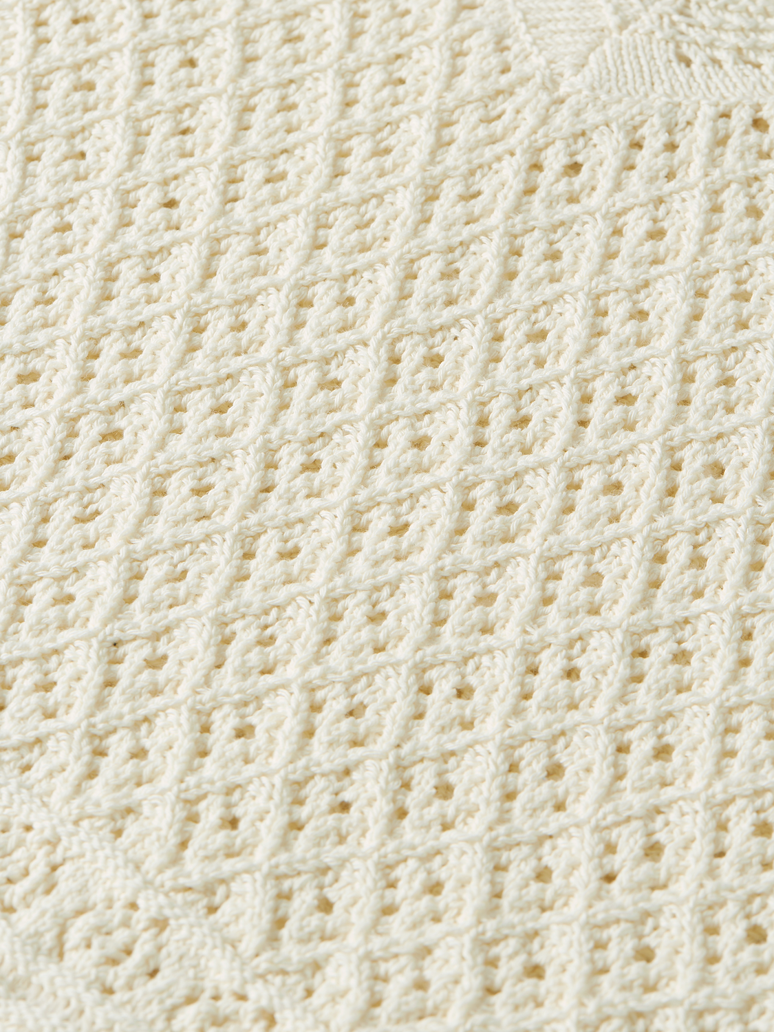 Pointelle v-neck knitwear pullover by Scotch & Soda featuring delicate openwork patterns and a soft, cozy fit.