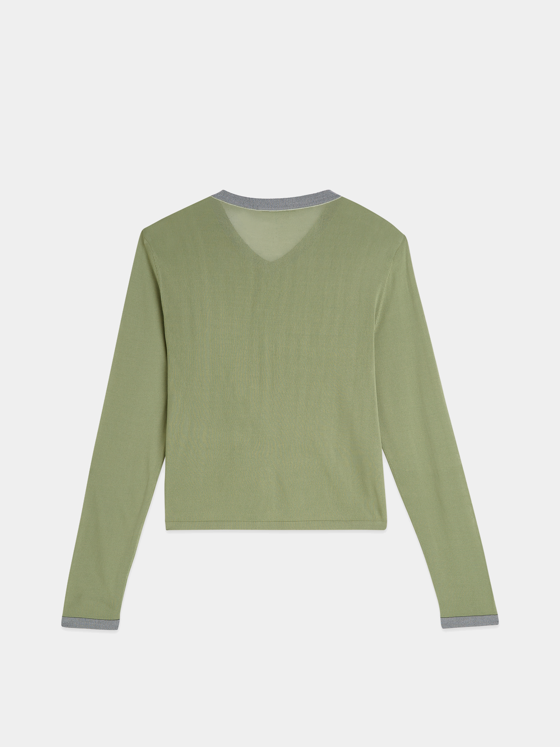 Black Scotch & SODA crewneck cardigan made of knitwear, featuring a classic design with ribbed cuffs and a button-front closure.