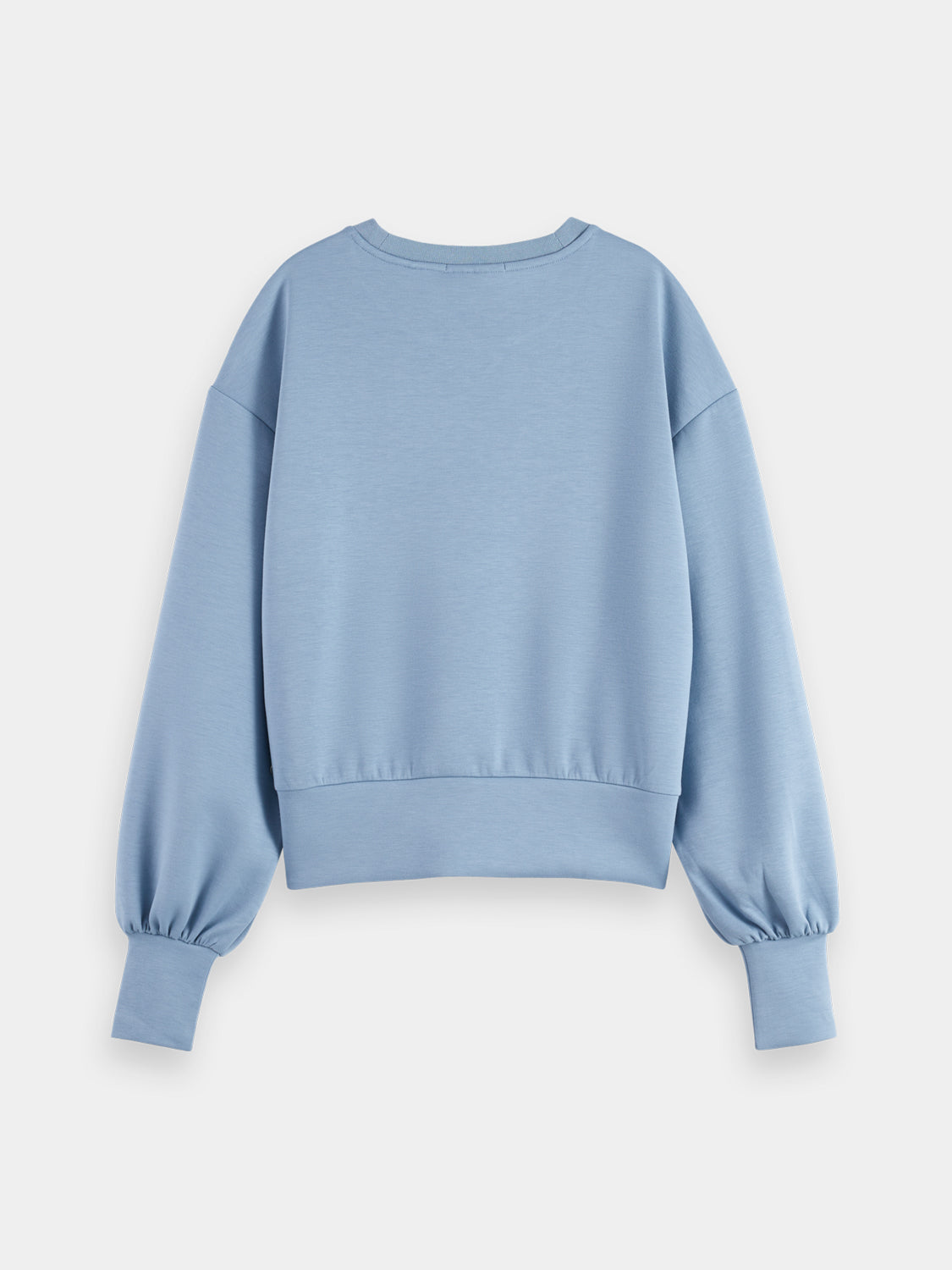 Black Scotch & Soda modal sweatshirt, cozy and stylish sweats with a relaxed fit and soft fabric, perfect for casual wear.