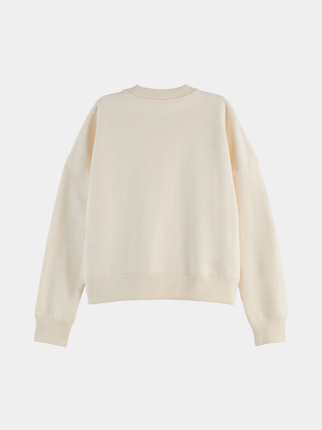 Black Scotch & SODA logo sweatshirt with a casual fit, featuring a prominent brand logo on the front.