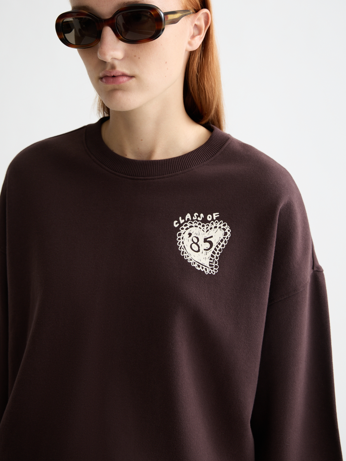 Oversized sweatshirt by Scotch & Soda featuring artwork design, soft fabric, and relaxed fit for casual style.
