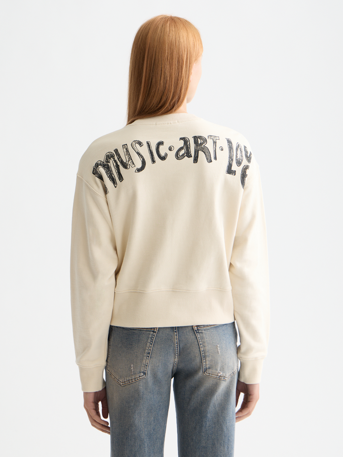 Washed artwork sweatshirt by Scotch & Soda, featuring a casual sweatshirt with artistic design and relaxed fit.
