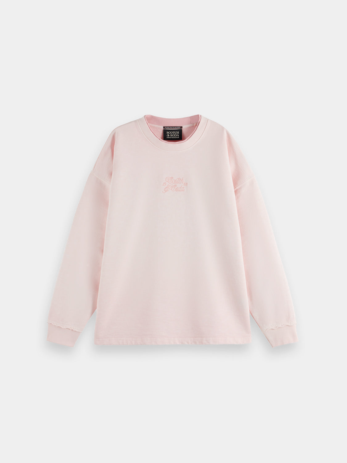 Logo oversized sweatshirt from SCOTCH & SODA featuring a relaxed fit and bold front logo design, made from soft sweatshirt fabric.