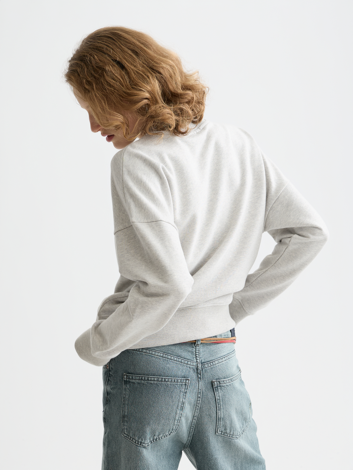 Embroidered logo sweatshirt