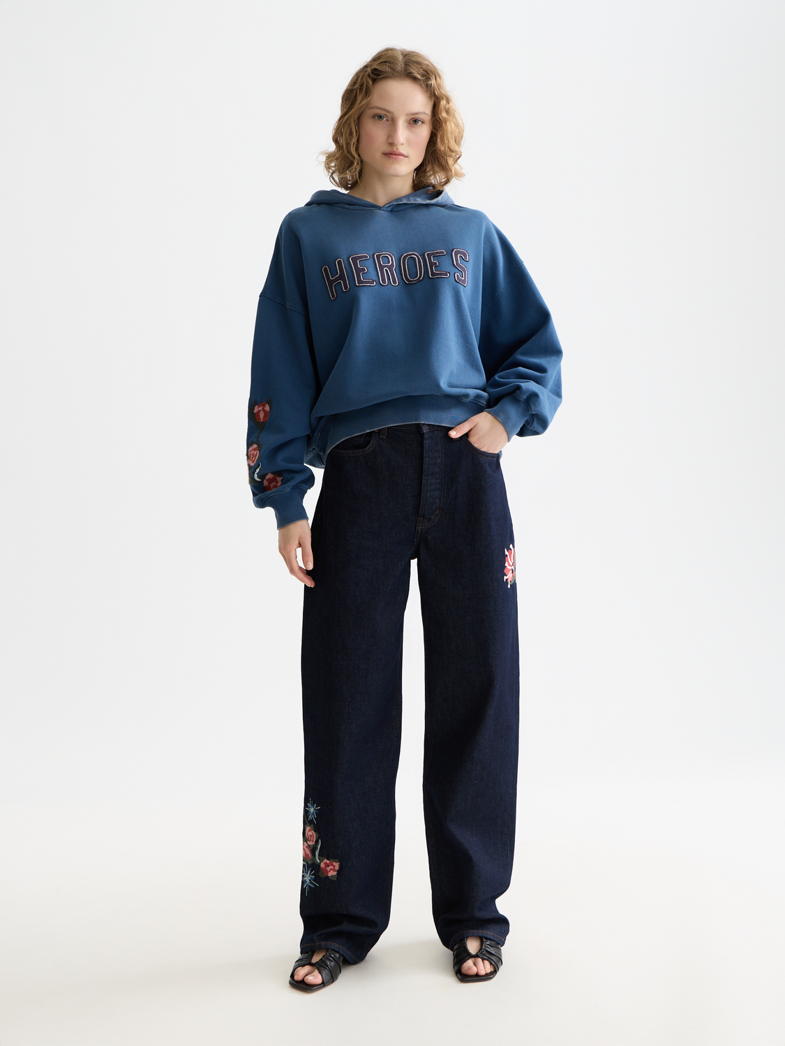 Washed artwork hoodie by Scotch & Soda, men's sweat with faded graphic design and comfortable fit, front view