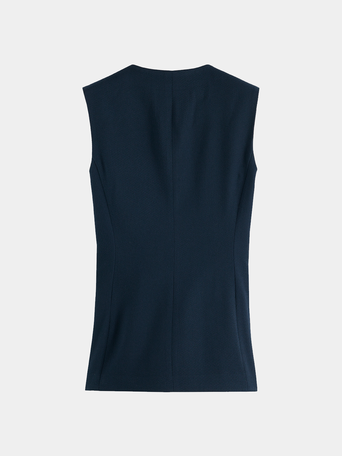 Black tailored Scotch & Soda gilet with a sleek fit, featuring a zip closure and stylish design for versatile layering.