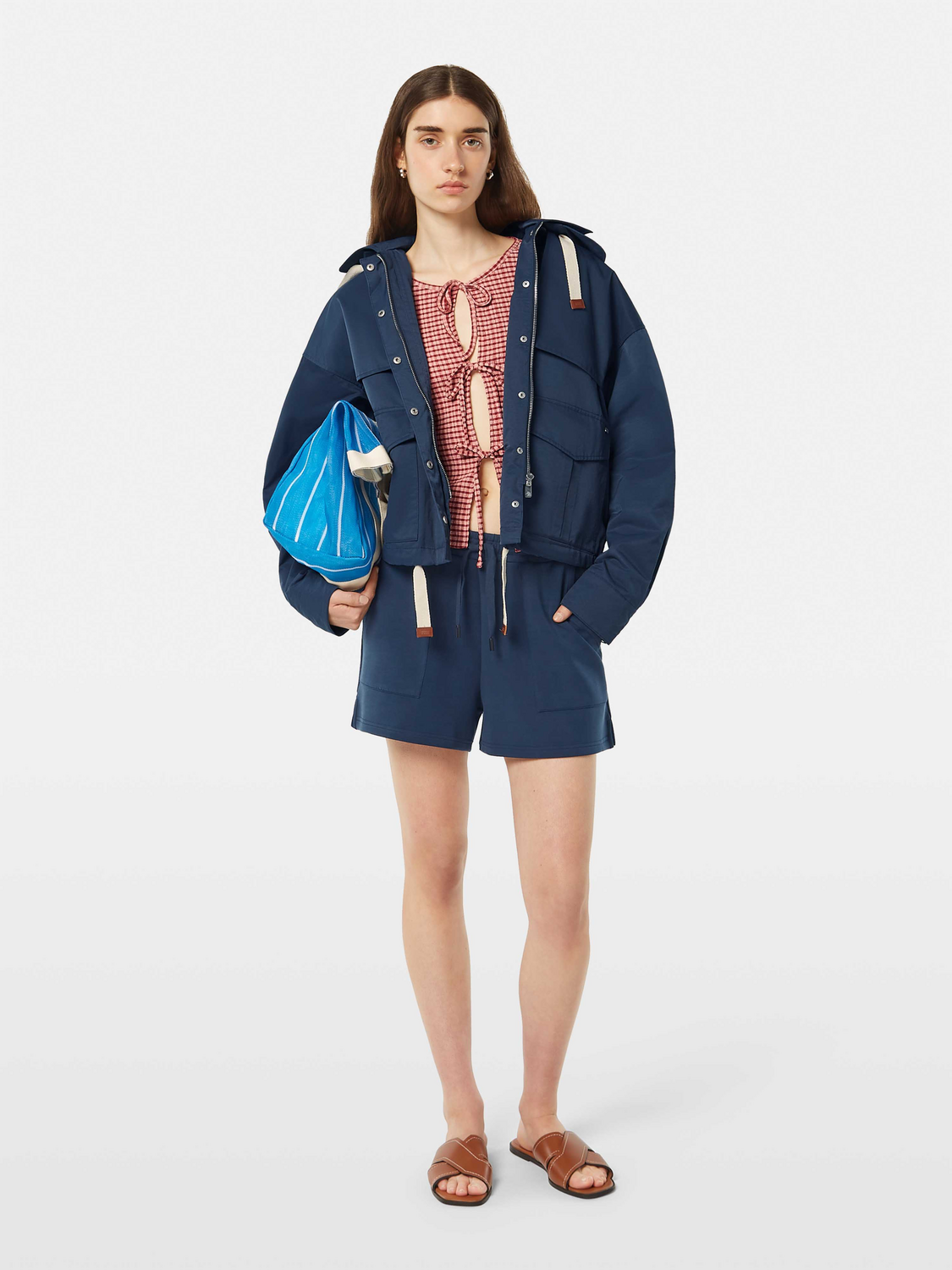 Cotton-blend jacket by Scotch & Soda, featuring a stylish fit with a front view, displayed on a neutral background.