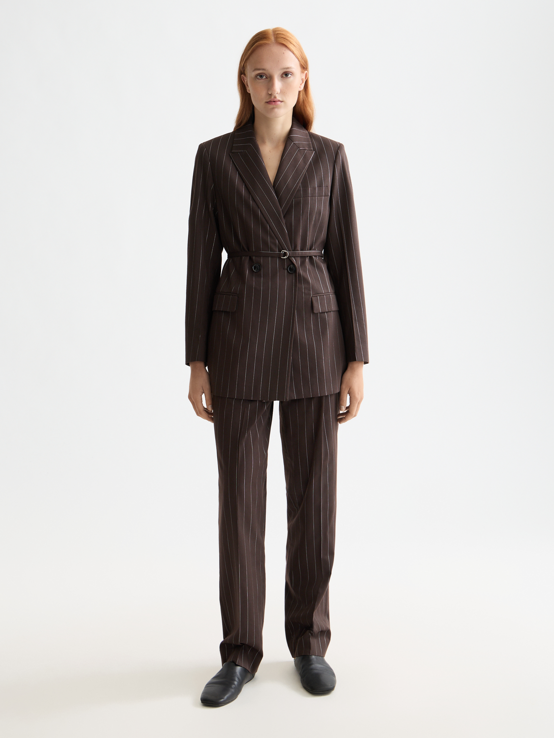SCOTCH & SODA Lurex pinstripe blazer with a tailored fit, featuring metallic thread accents and classic lapel style.
