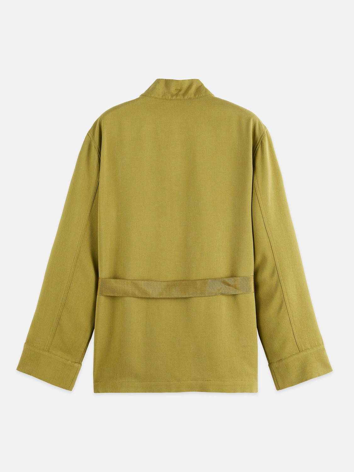 SCOTCH & SODA belted blazer in a tailored silhouette, featuring a waist belt and structured lapels