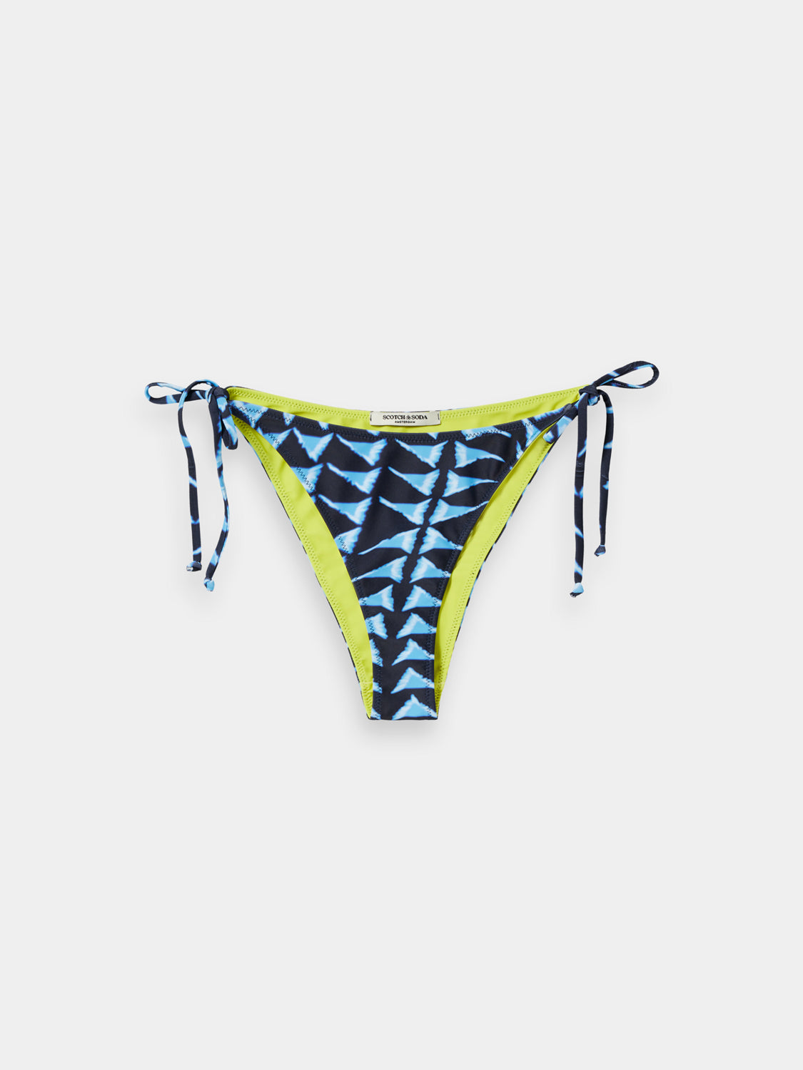 Printed bikini bottom from Scotch & Soda swimwear, featuring vibrant patterns and a comfortable fit.