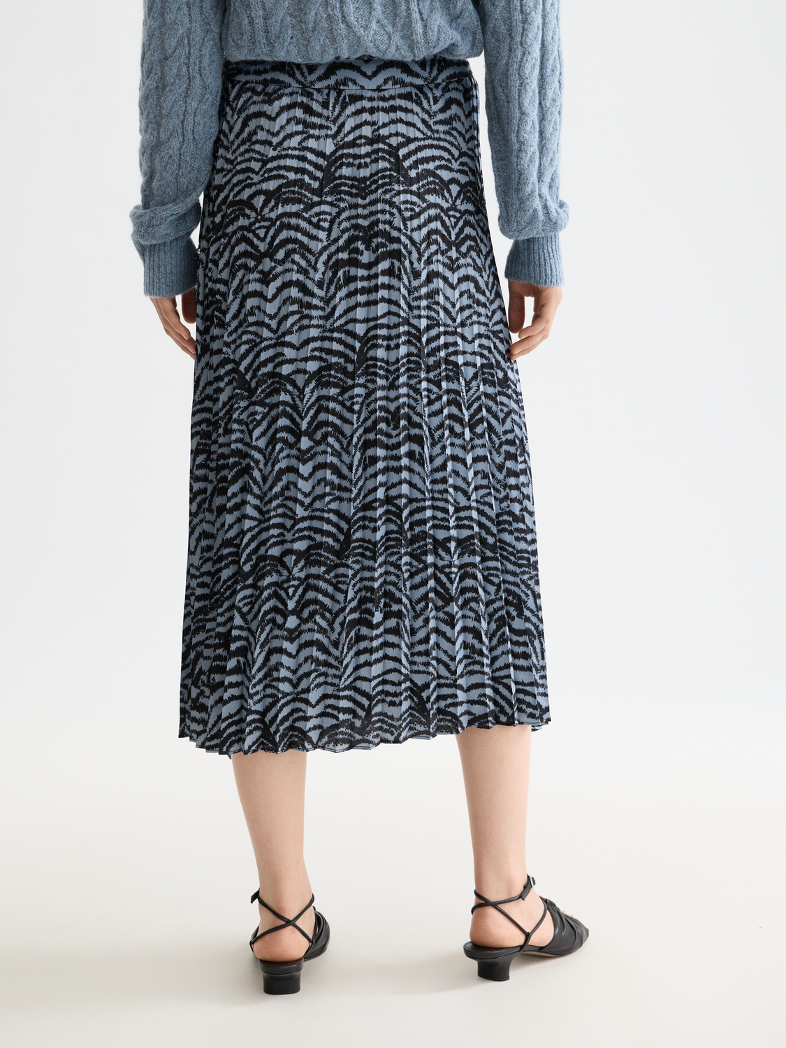 Asymmetrical pleated skirt - Scotch & Soda NZ