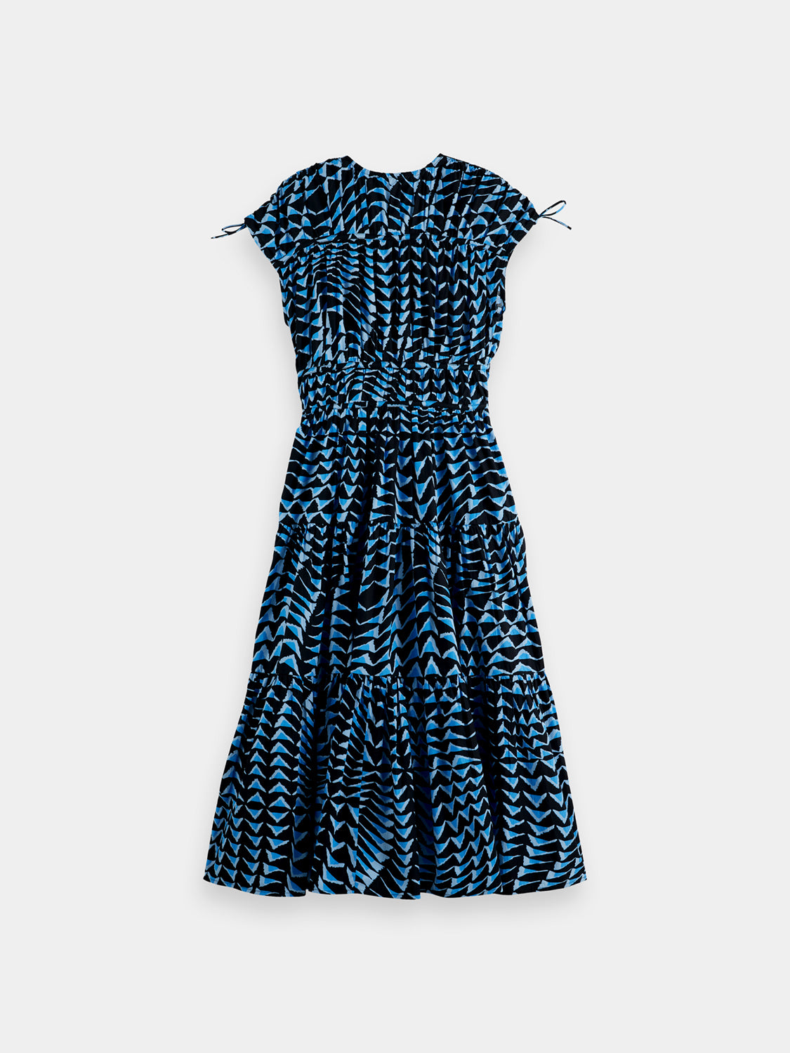 Tiered poplin midi dress - Scotch & Soda NZ