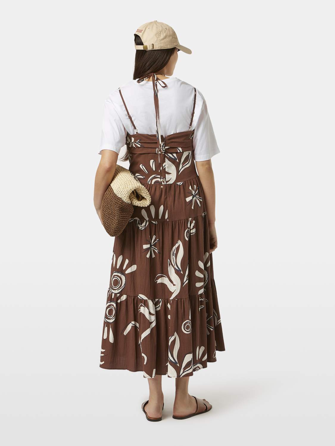 Seersucker midi dress - Scotch & Soda NZ