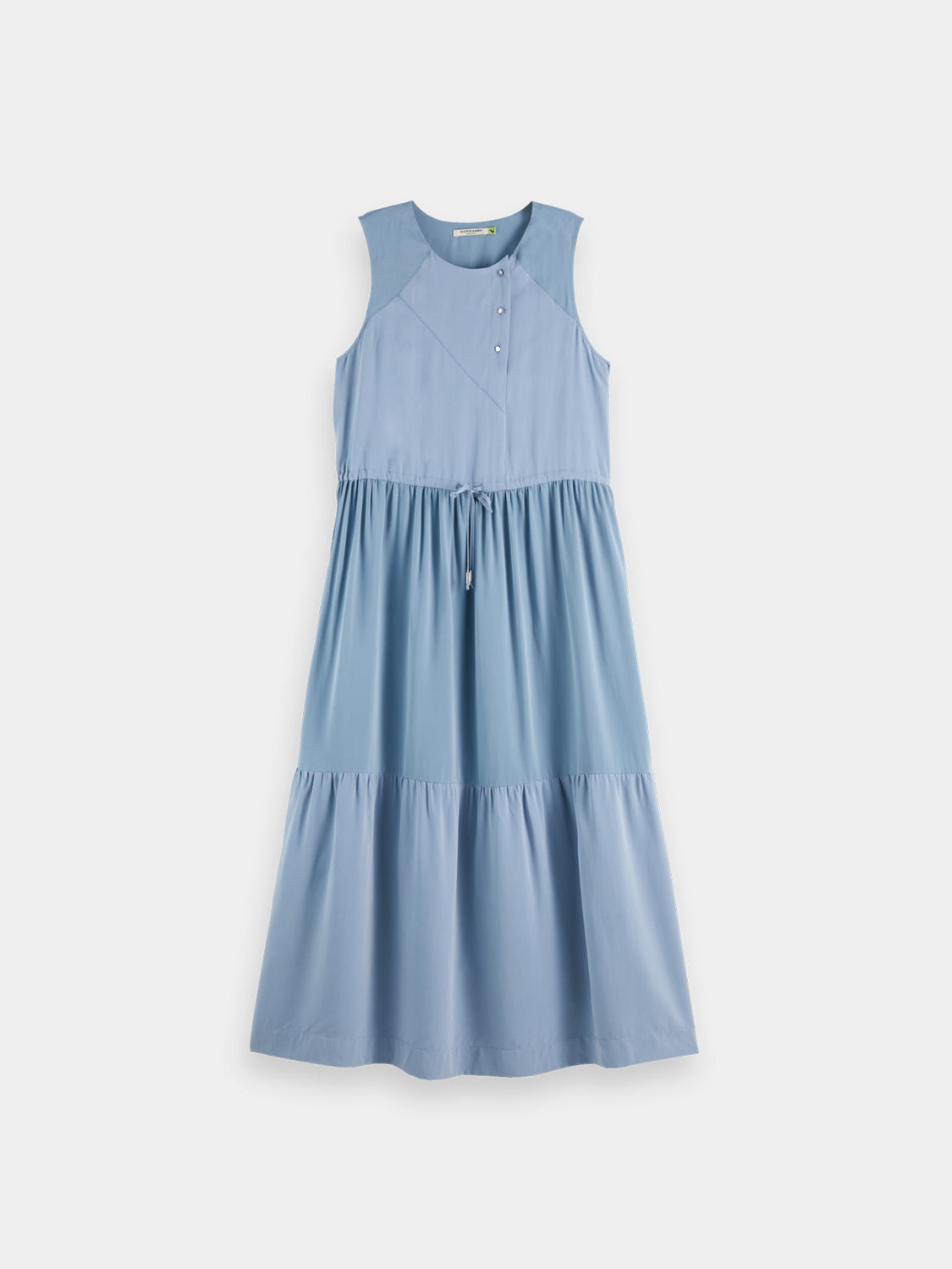 Midi dress with gathered waist - Scotch & Soda NZ