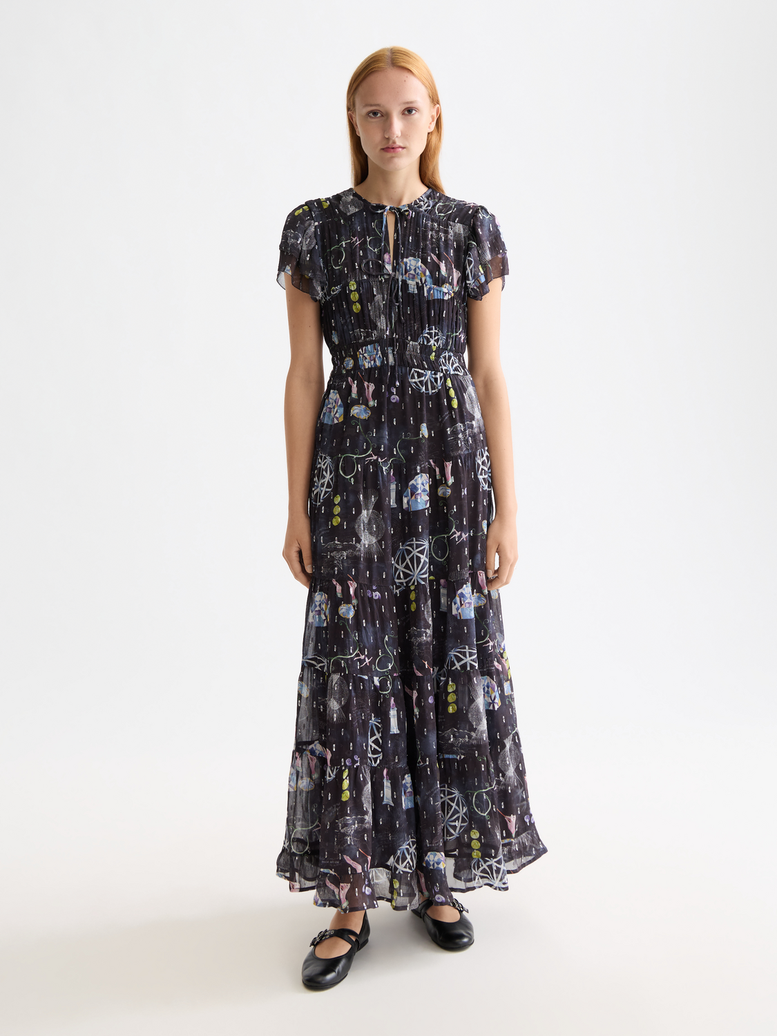 Gathered maxi dress - Scotch & Soda NZ