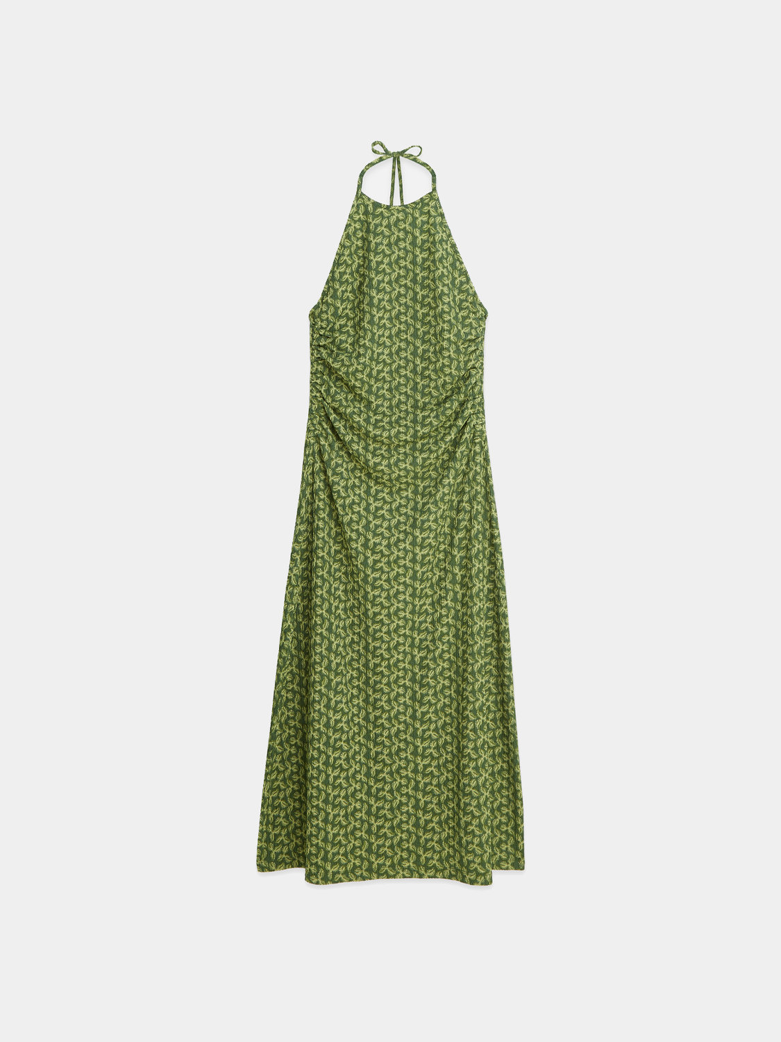 Open back midi dress by Scotch & Soda featuring a flowy silhouette and stylish design, shown on a model.