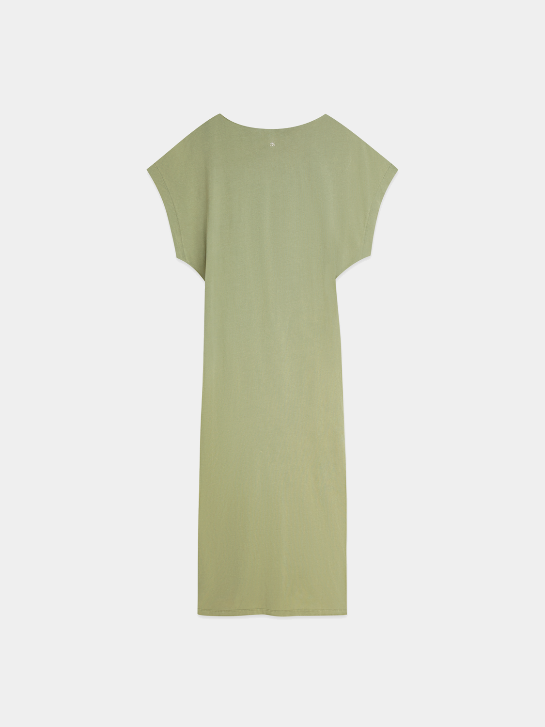 Black knotted midi dress from Scotch & Soda featuring a fitted bodice and flowing skirt, perfect for casual or semi-formal wear.